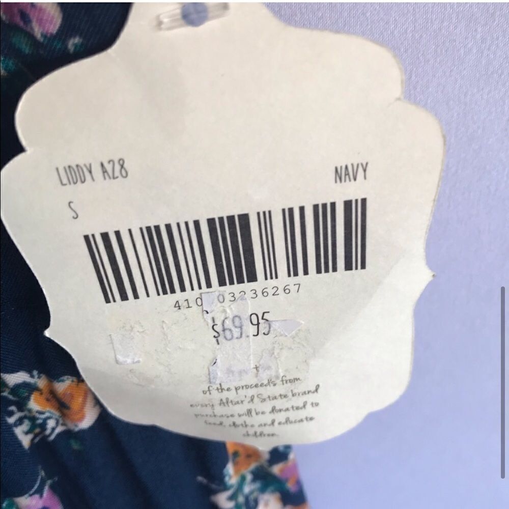 Altar’d State NWT Navy Floral Dress - Picture 5 of 9